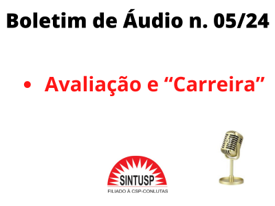 Boletim de Áudio n. 05/24 – Avaliação e “Carreira”